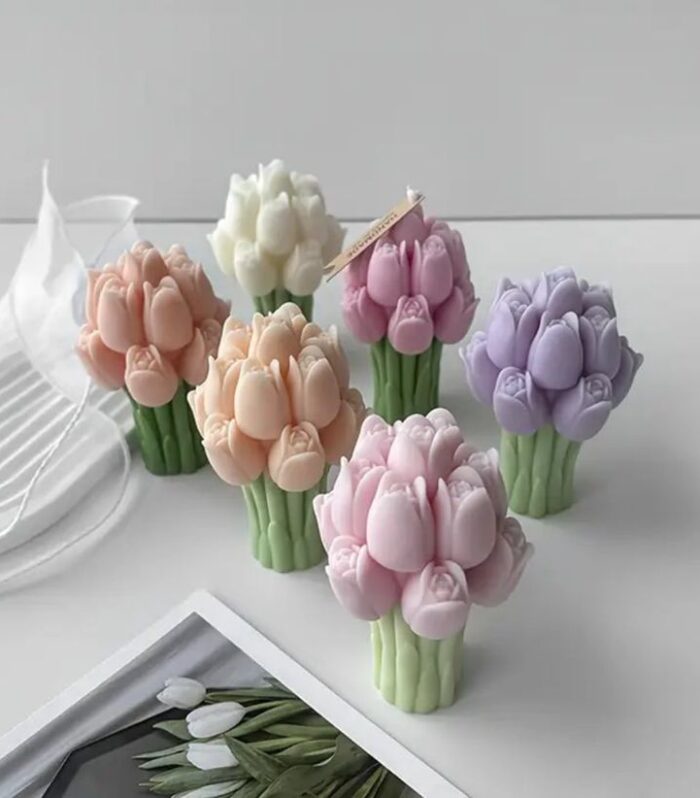 Tulip flower bouquet Lavender