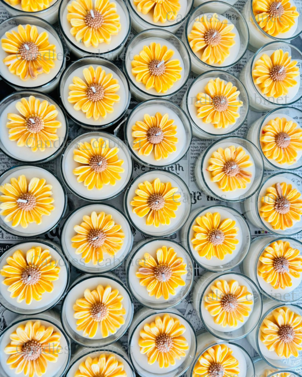 Yellow Daisy flower jar - Image 4