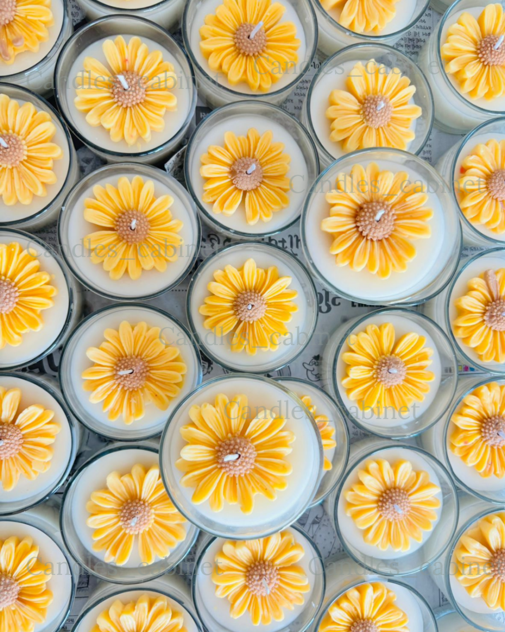 Yellow Daisy flower jar - Image 3