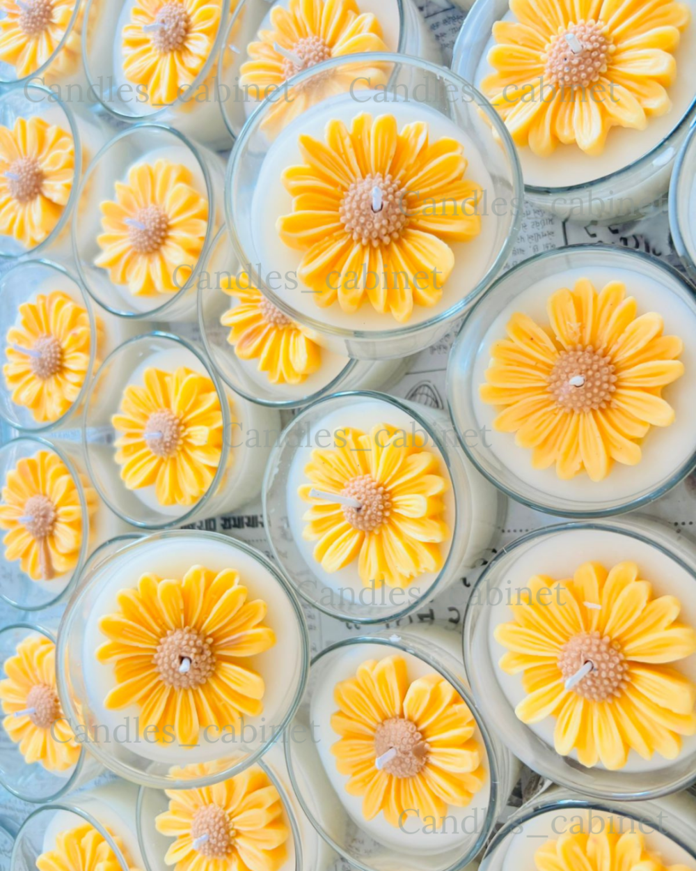 Yellow Daisy flower jar