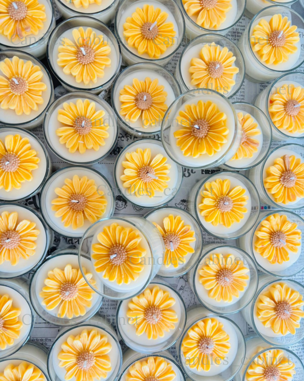Yellow Daisy flower jar - Image 2