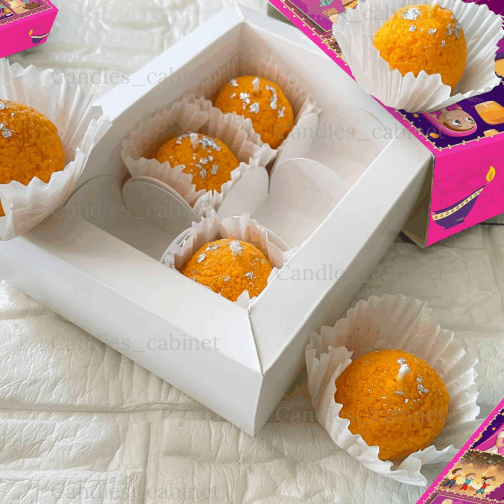 Motichoor Ladoo Candle Set of 6 - Image 7
