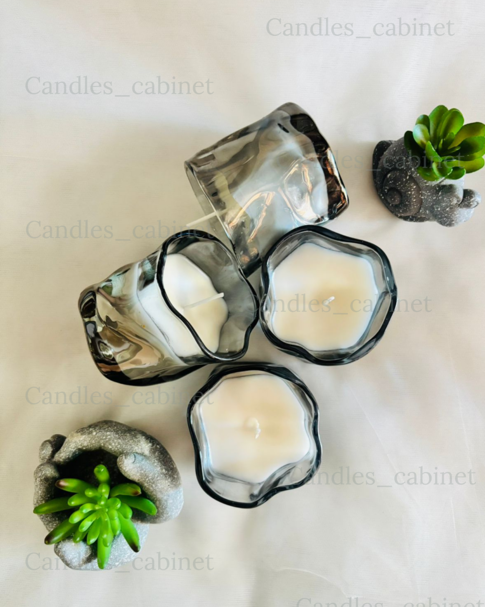 Luxury Uneven shape Black Jar - Image 3