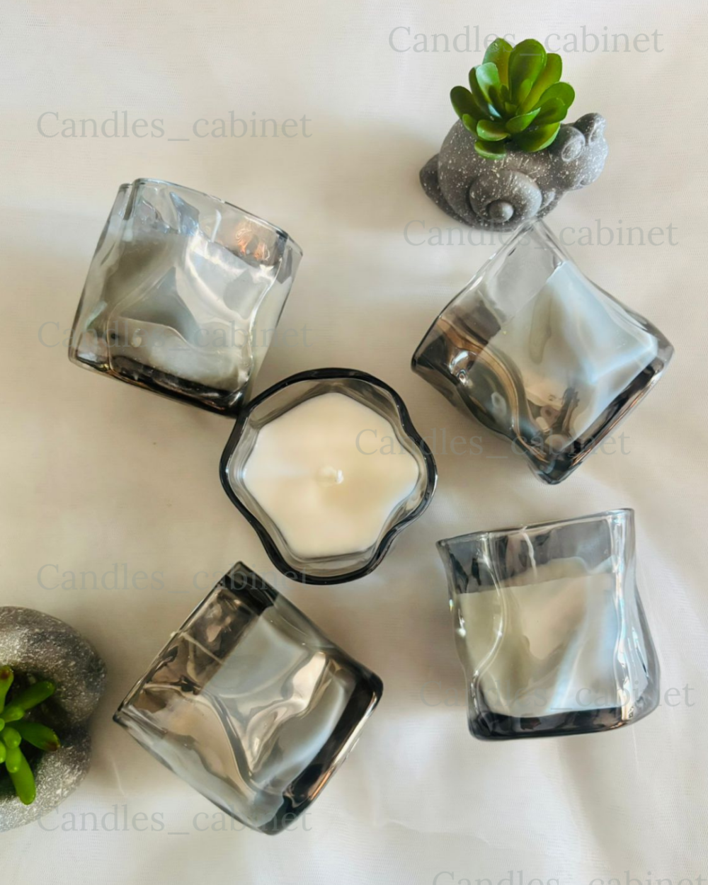 Luxury Uneven shape Black Jar