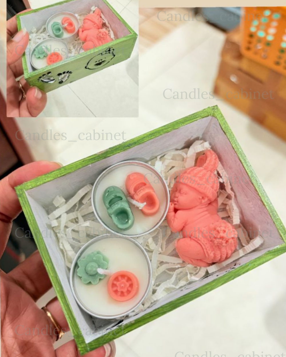 Green Baby Shower Hamper - Pack of 1