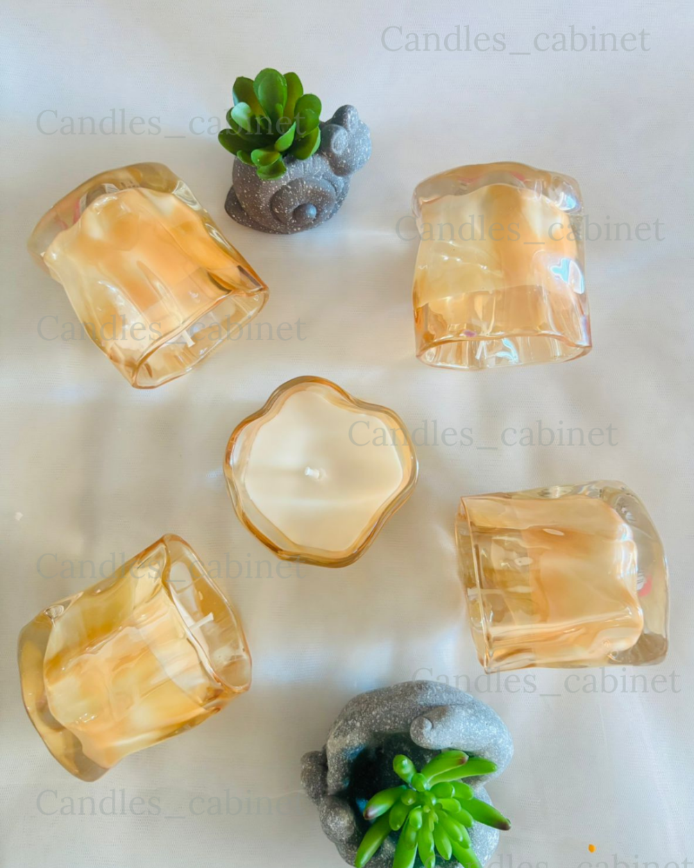 Luxury Uneven shape golden Jar - Image 3
