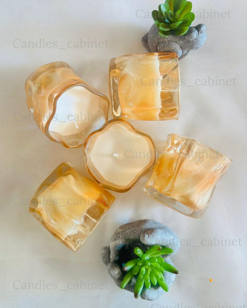 Luxury Uneven shape golden Jar - Image 4