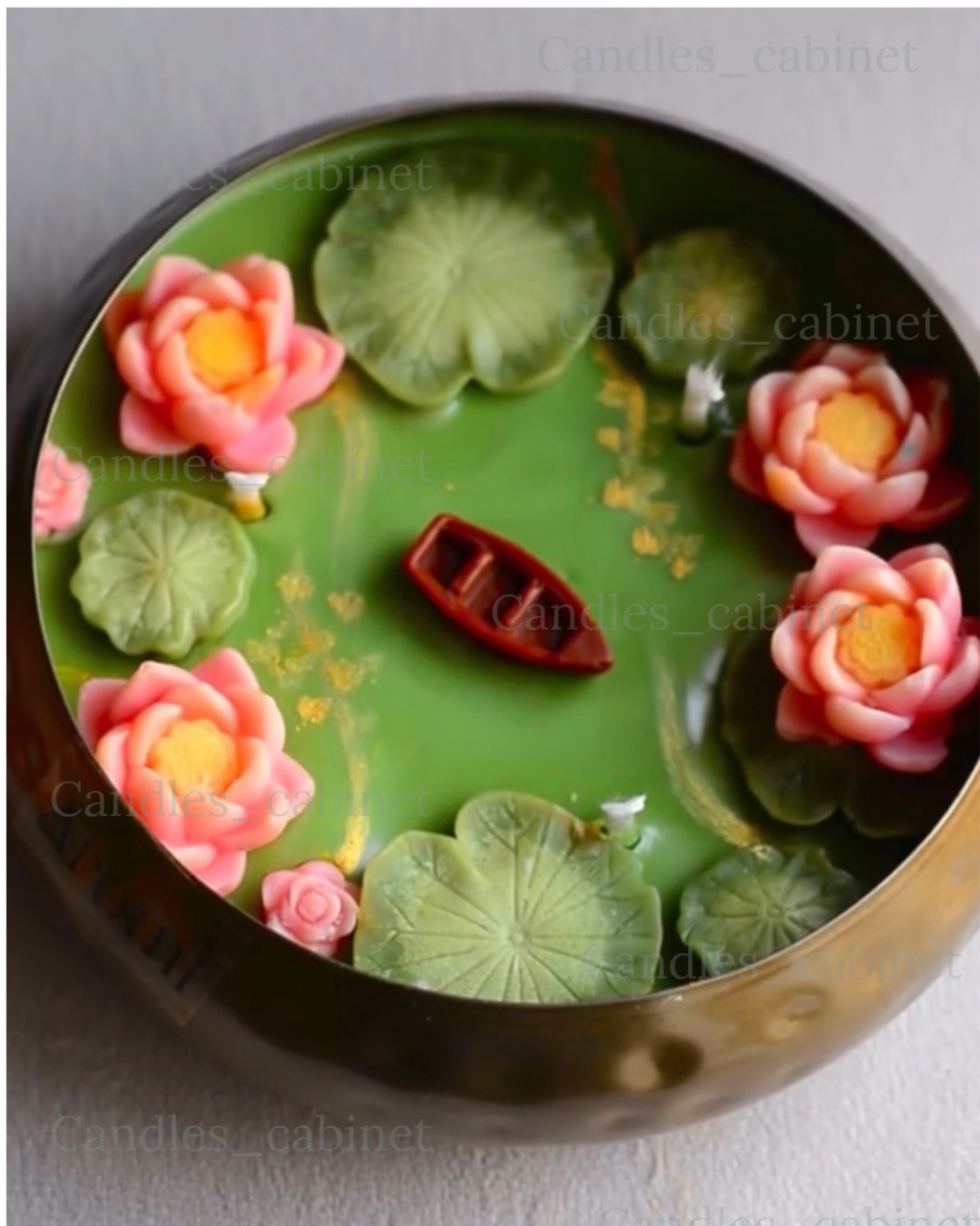 Lotus Pond Urli Candle