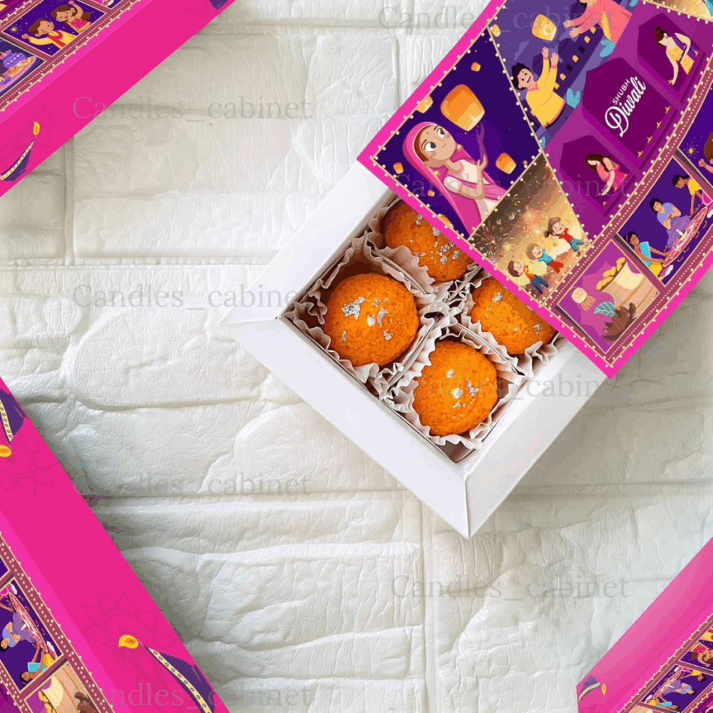Motichoor Ladoo Candle Set of 6 - Image 5