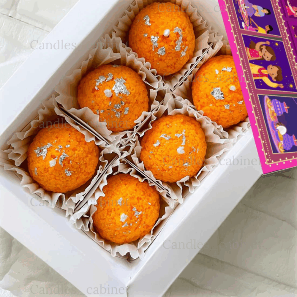 Motichoor Ladoo Candle Set of 6 - Image 3