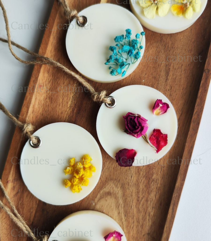 Floral Wax Fragrance Bar - Round Pack of 3
