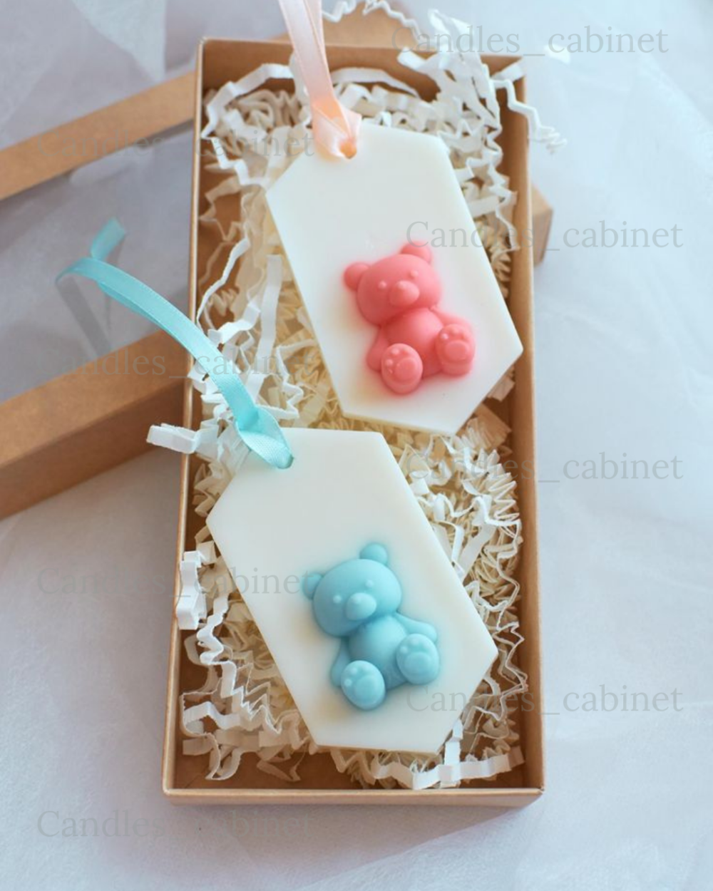 Teddy Theme Wax Sachet for Baby shower - Pack of 2