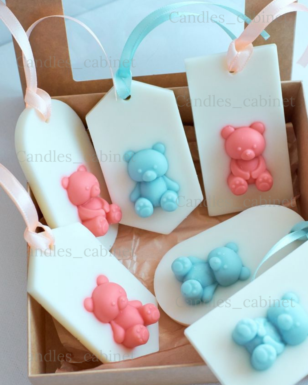 Teddy Theme Wax Sachet for Baby shower - Pack of 2 - Image 2