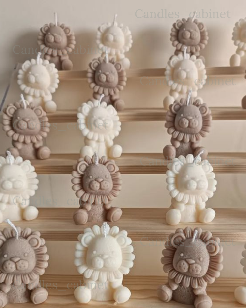 Mini Lion Candle - Pack of 10