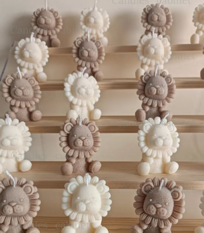 Mini Lion Candle - Pack of 10