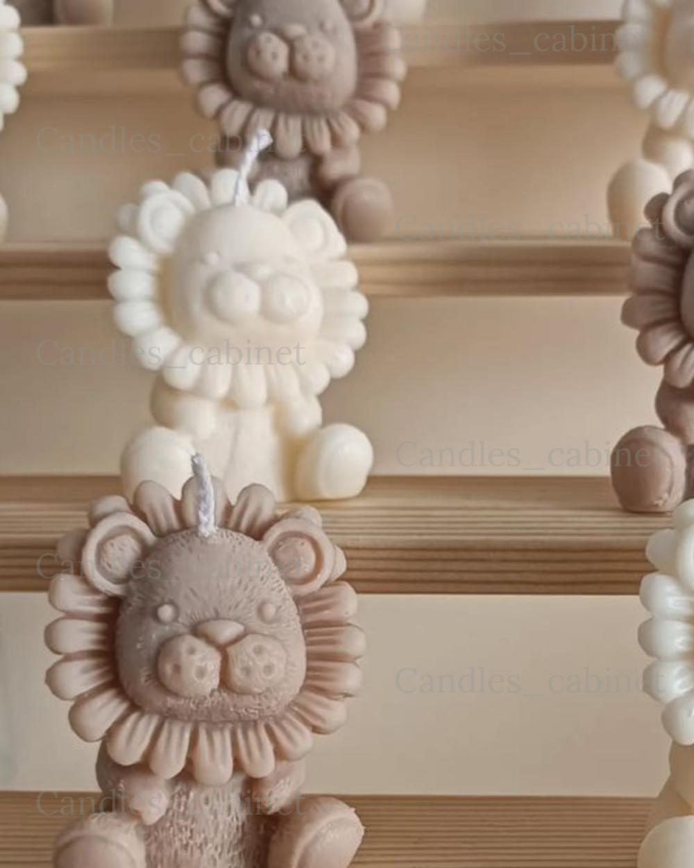 Mini Lion Candle - Pack of 10 - Image 3
