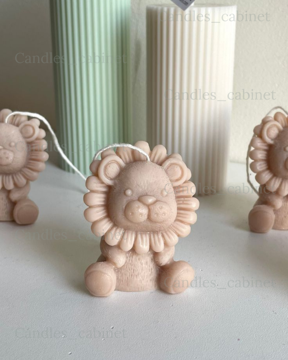 Mini Lion Candle - Pack of 10 - Image 2