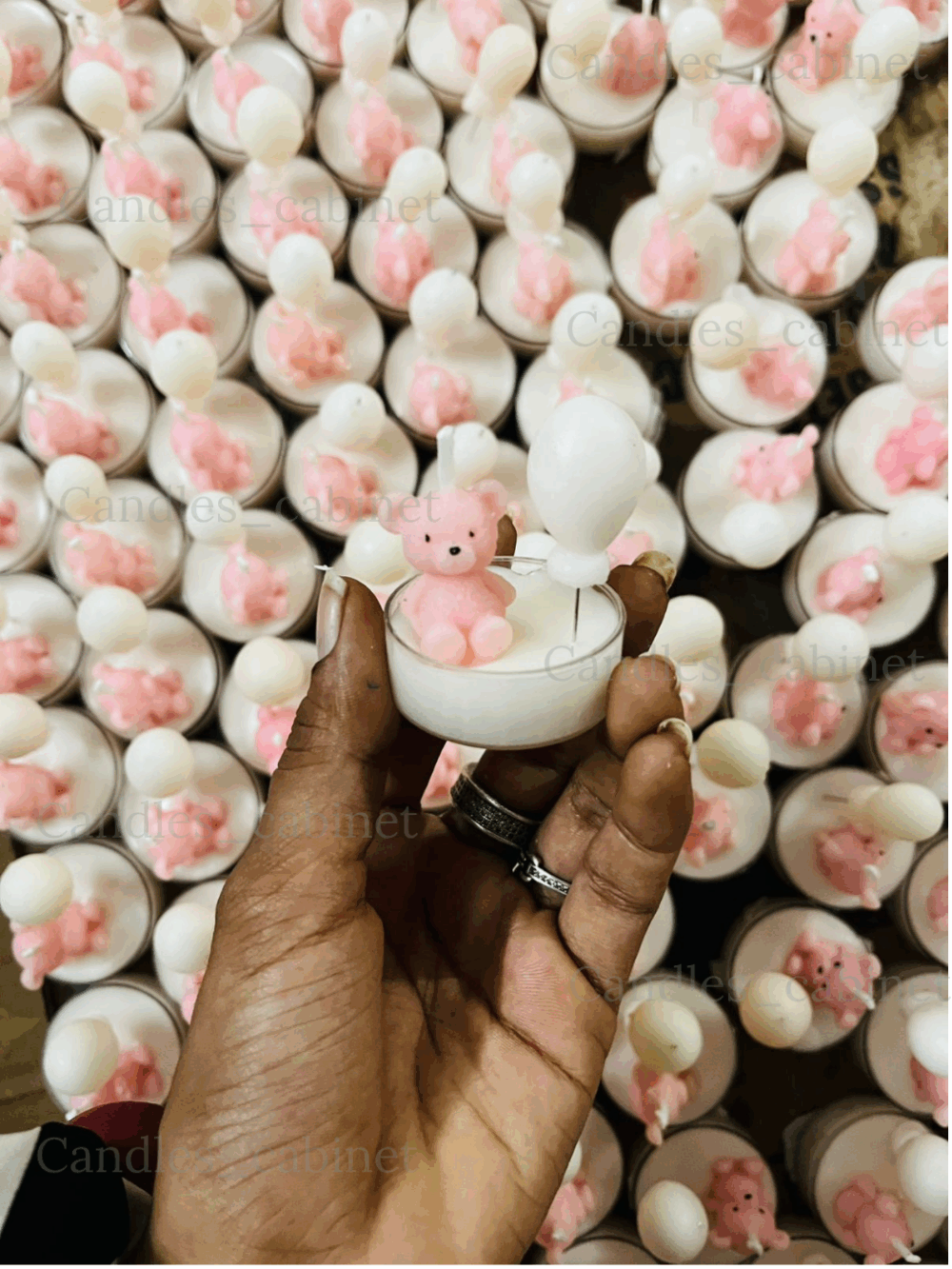 Baby shower Candles - Cute teddy Candles