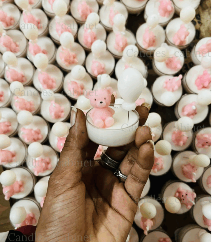 Baby shower Candles - Cute teddy Candles