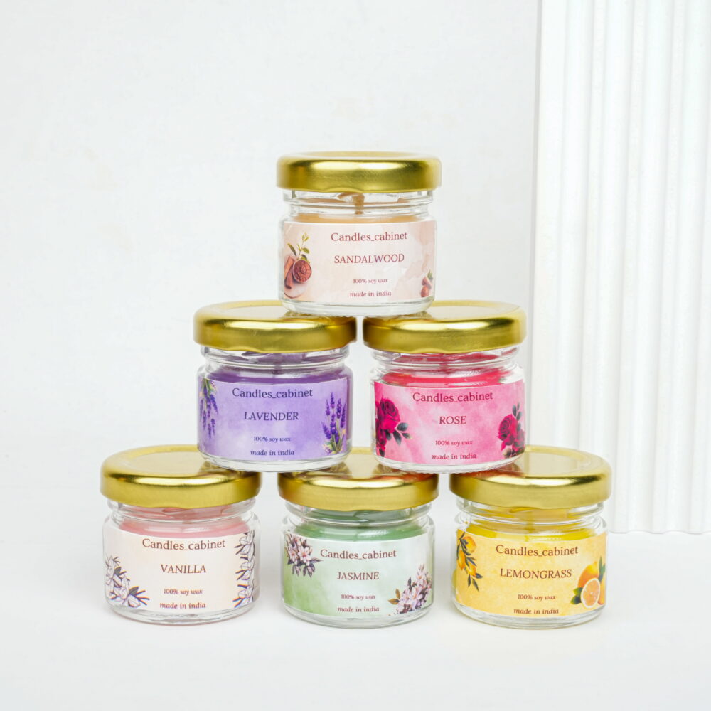 40ml Scented candle jar pack of 6 - Gift set