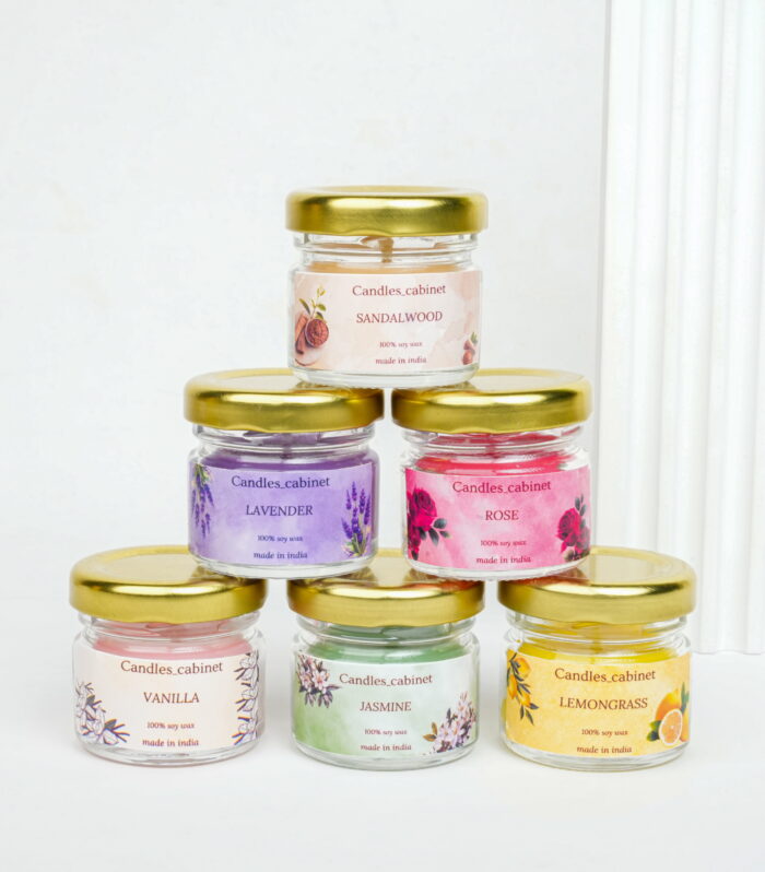 40ml Scented candle jar pack of 6 - Gift set