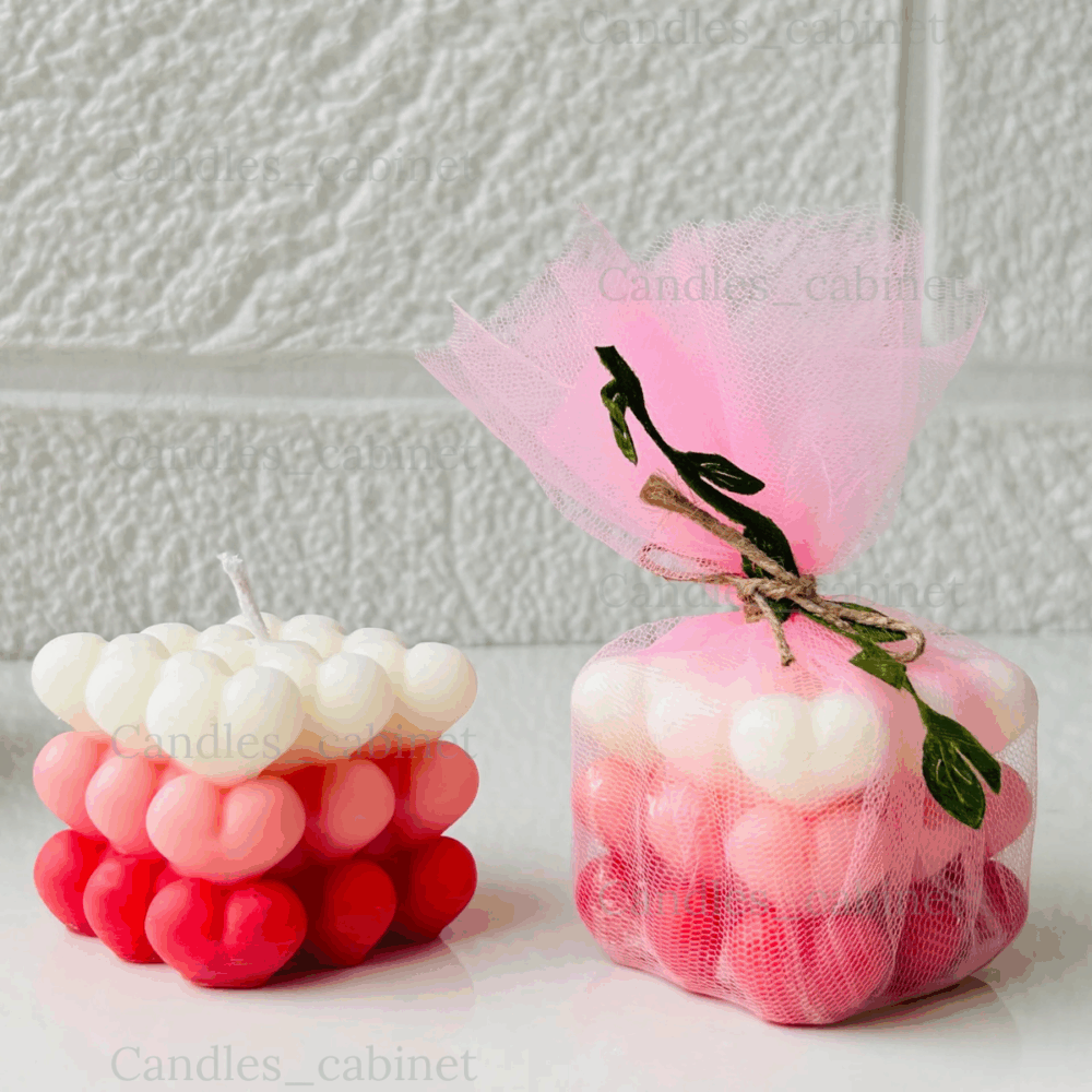 Heart Cube Ombre Peach (Pack of 2) - Image 2