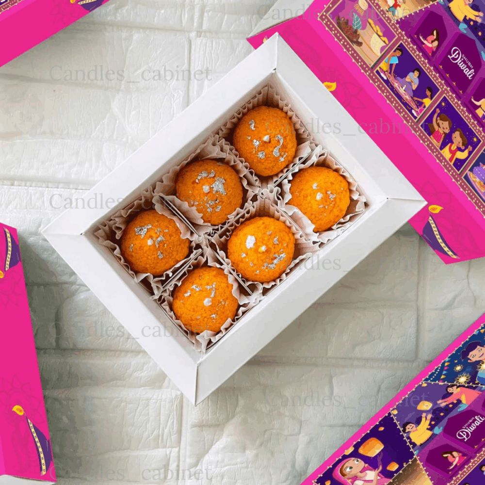 Motichoor Ladoo Candle Set of 6 - Image 2