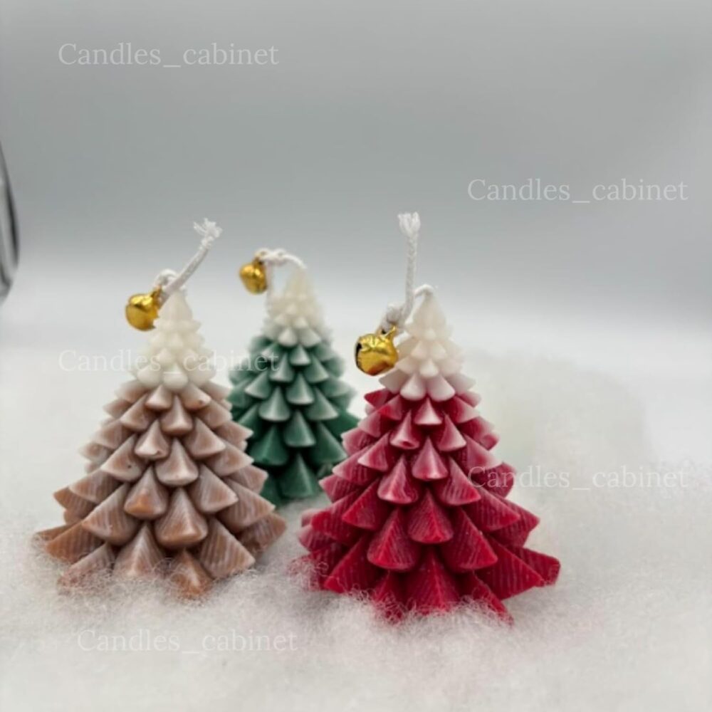 3 Pack Scented Xmas Tree Shaped Candles Gifts for Home Party Room Table Decorations, Xmas Gift, Candlles for Christmas Candle, Christmas Gift Set, Xmas Tree Shaped Candles - Image 6
