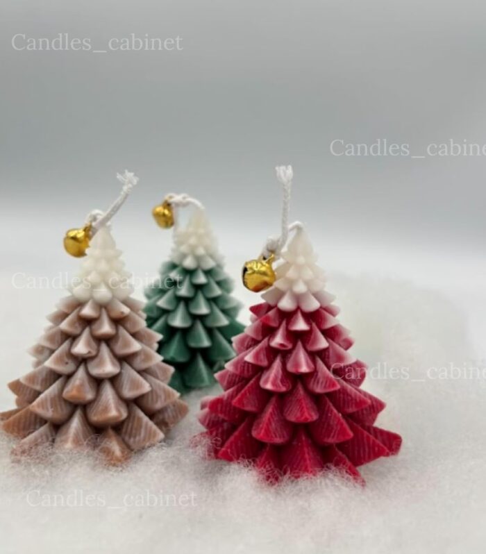 3 Pack Scented Xmas Tree Shaped Candles Gifts for Home Party Room Table Decorations, Xmas Gift, Candlles for Christmas Candle, Christmas Gift Set, Xmas Tree Shaped Candles