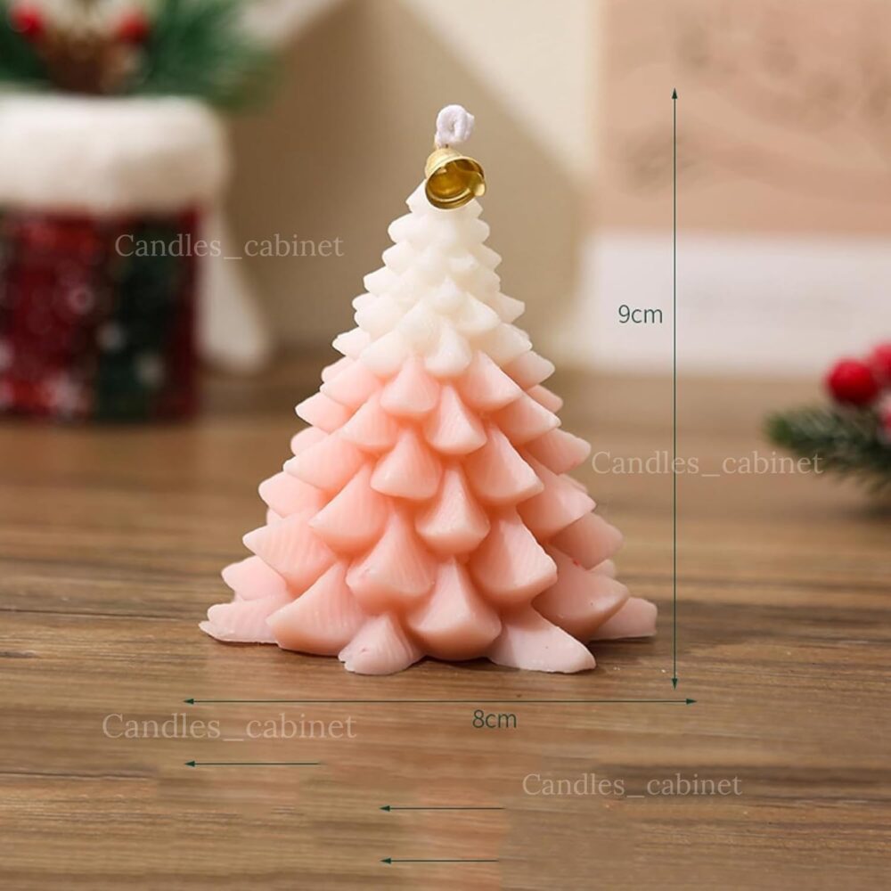 CANDLE_CABINETS 4 Pieces Large Christmas Candles Tree Scented Candles Xmas Tree Shaped Candles Gifts for Home Party Room Table Decorations, Candlles for Christmas, Christmas Candle, Christmas Gift Set - Image 7