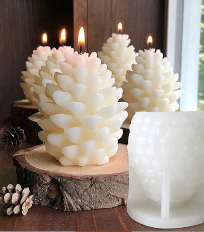 Christmas Pinecone Silicone Candle Molds